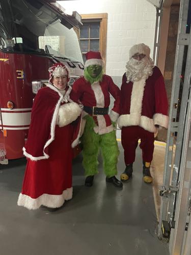 Santa, Mrs. Clause and the Grinch